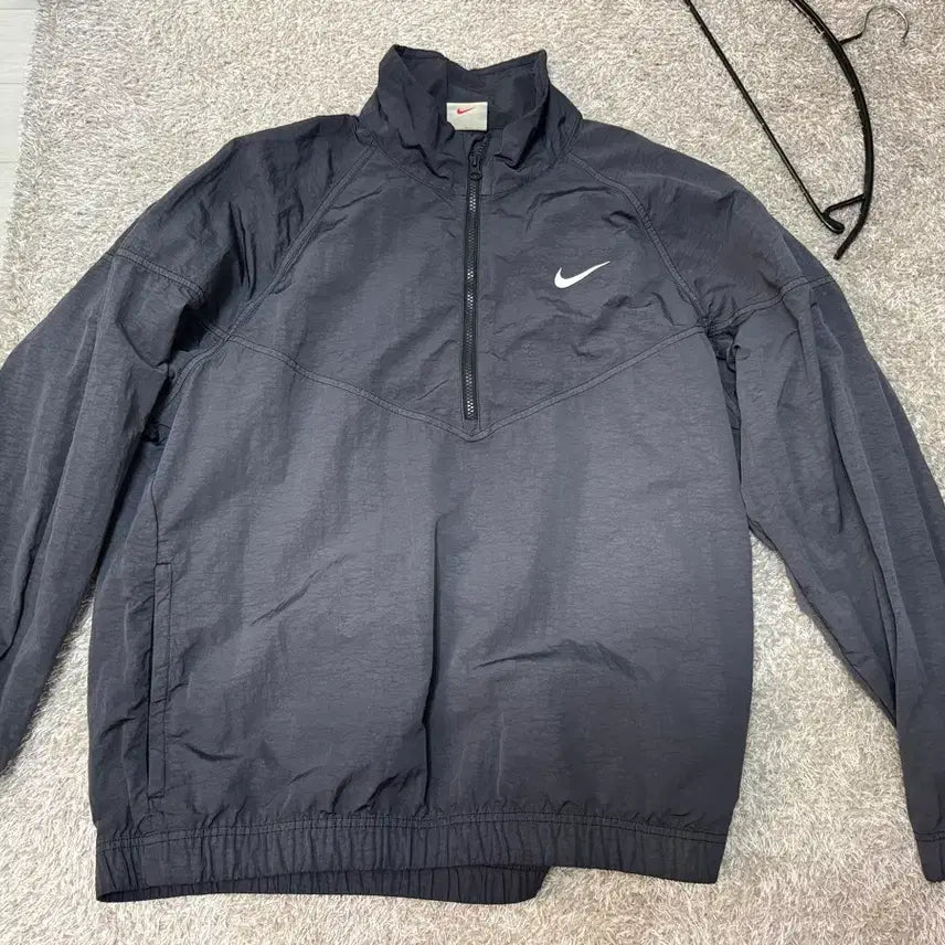 [BUNJANG] Nike x Stussy Windrunner Jacket Off Noir (M) / 나이키 x 스투시 윈드러너 자켓 오프 느와르 M