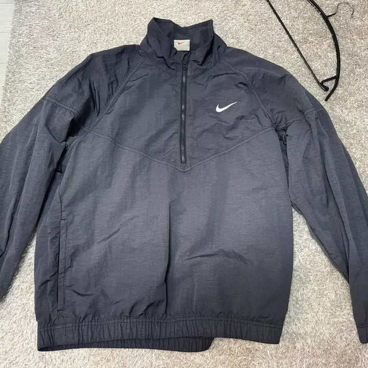 [BUNJANG] Nike x Stussy Windrunner Jacket Off Noir (M) / 나이키 x 스투시 윈드러너 자켓 오프 느와르 M