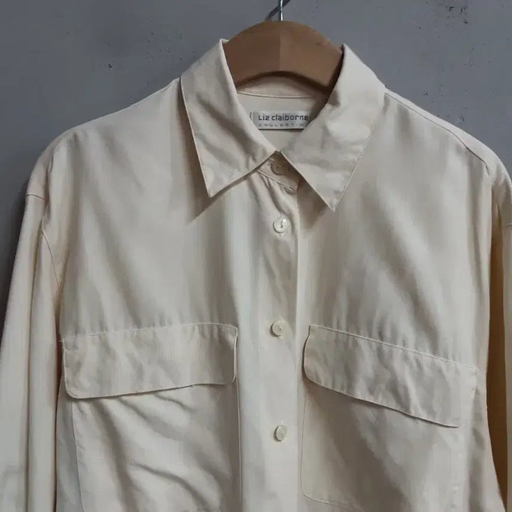 [BUNJANG] Liz Claiborne Ivory Silk Blouse / liz claiborne 아이보리 실크 100% 블라우스 S(66추천)