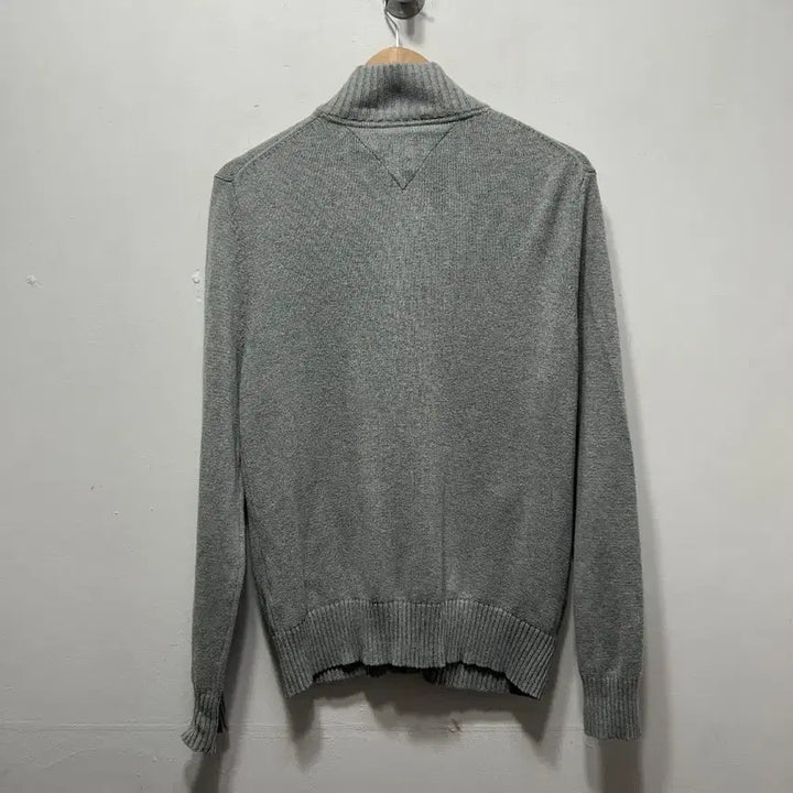 [BUNJANG] Tommy Hilfiger Gray Knit Zip-Up Cardigan S / 타미힐피거 그레이 니트 집업 가디건 S