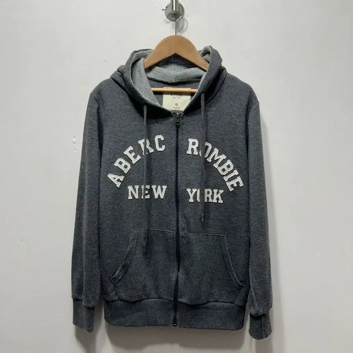 [BUNJANG] Abercrombie Grey Hooded Zip-up S / 아베크롬비 그레이 후드집업 S