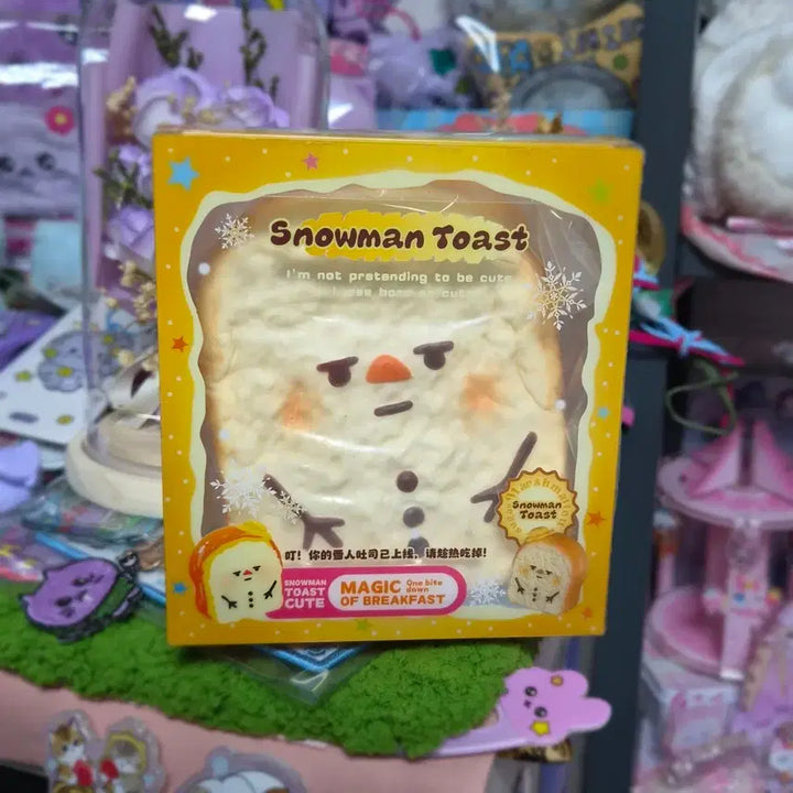 [BUNJANG] ZenZen Gift Shop Snowman Toast Squishy / 젠젠선물가게 브랜드 스퀴시 (스노우맨 토스트)