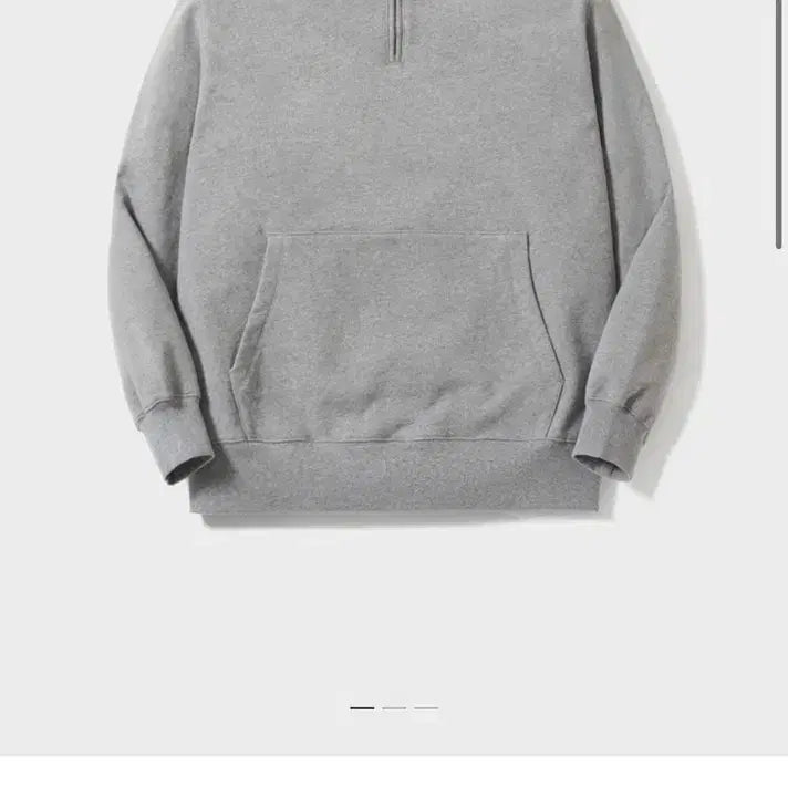 [SOLD OUT] 포터리 컴포트 하프 집업 스웻 셔츠 멜란지그레이 1