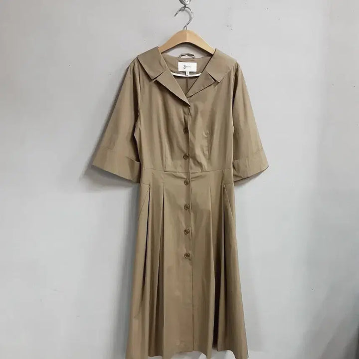[SOLD OUT] 지스튜디오 베이지 셔츠 원피스 S