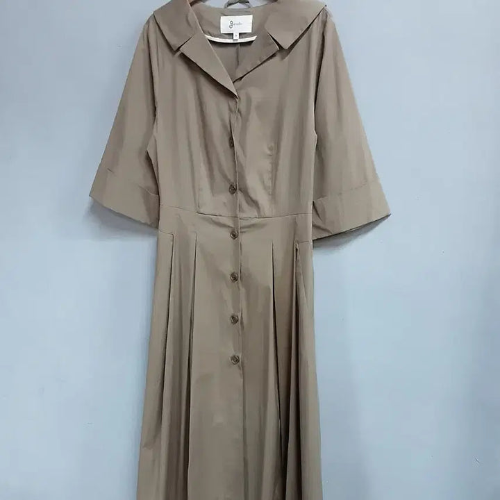 [SOLD OUT] 지스튜디오 베이지 셔츠 원피스 S