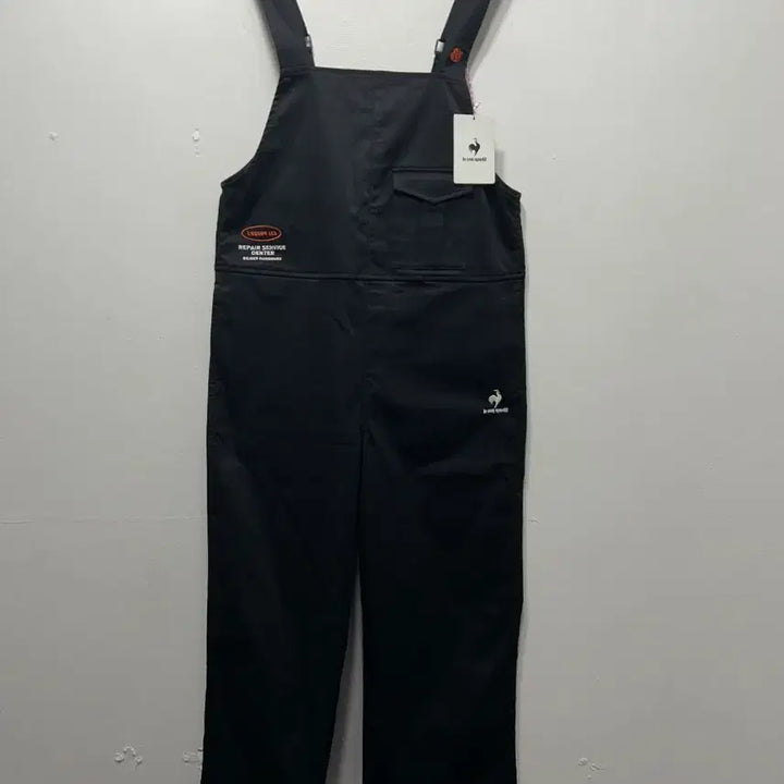 [BUNJANG] Le Coq Sportif Black Overalls M / 르꼬끄 블랙 오버롤 새상품 멜빵 M