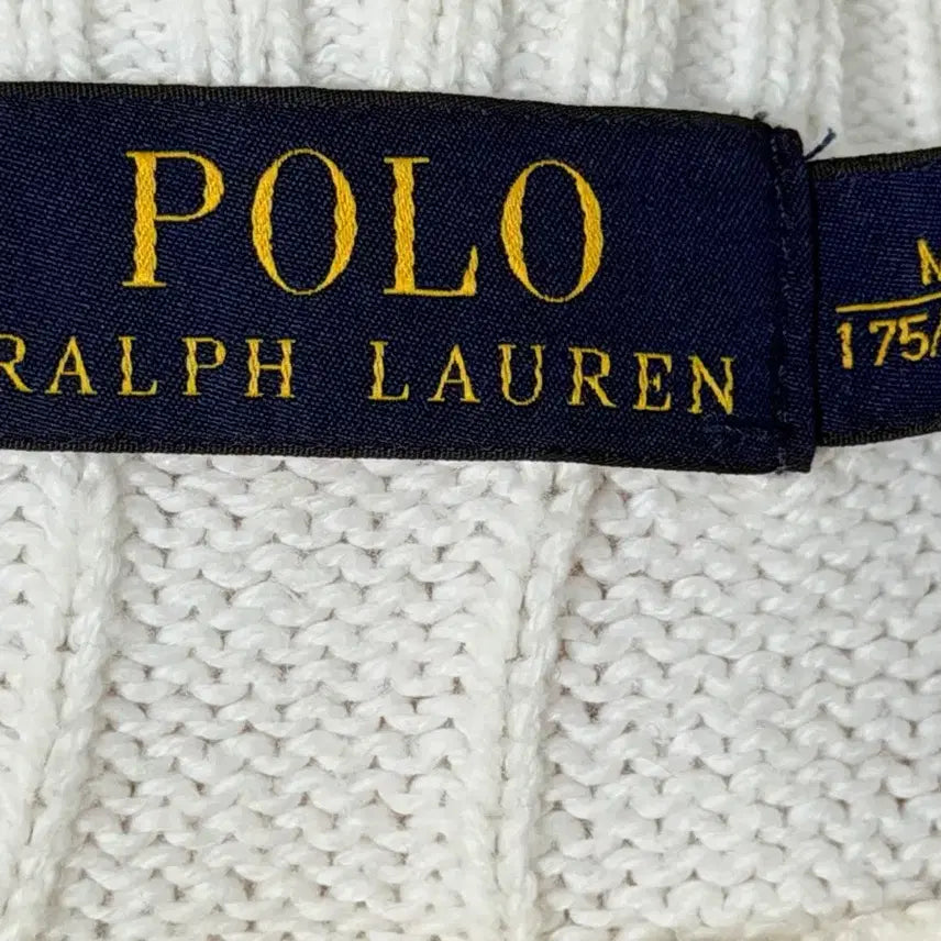 [BUNJANG] Polo Ralph Lauren Cable Knit Sweater / 폴로 랄프로렌 케이블 니트 화이트