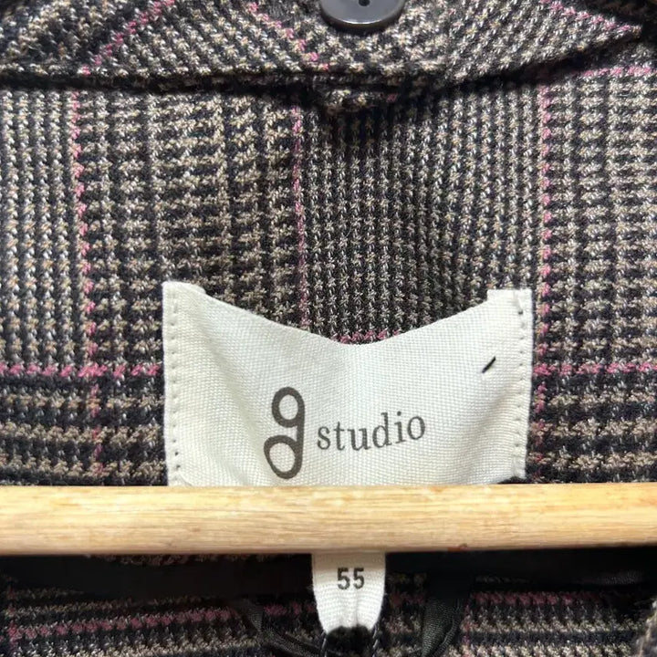 [BUNJANG] Seconds Long Coat Brown 55 / seconds 체크 롱 코트 브라운 55 새상품 롱