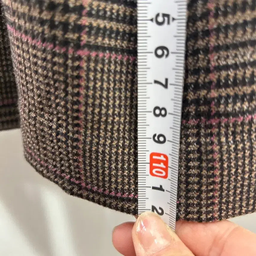 [BUNJANG] Seconds Long Coat Brown 55 / seconds 체크 롱 코트 브라운 55 새상품 롱