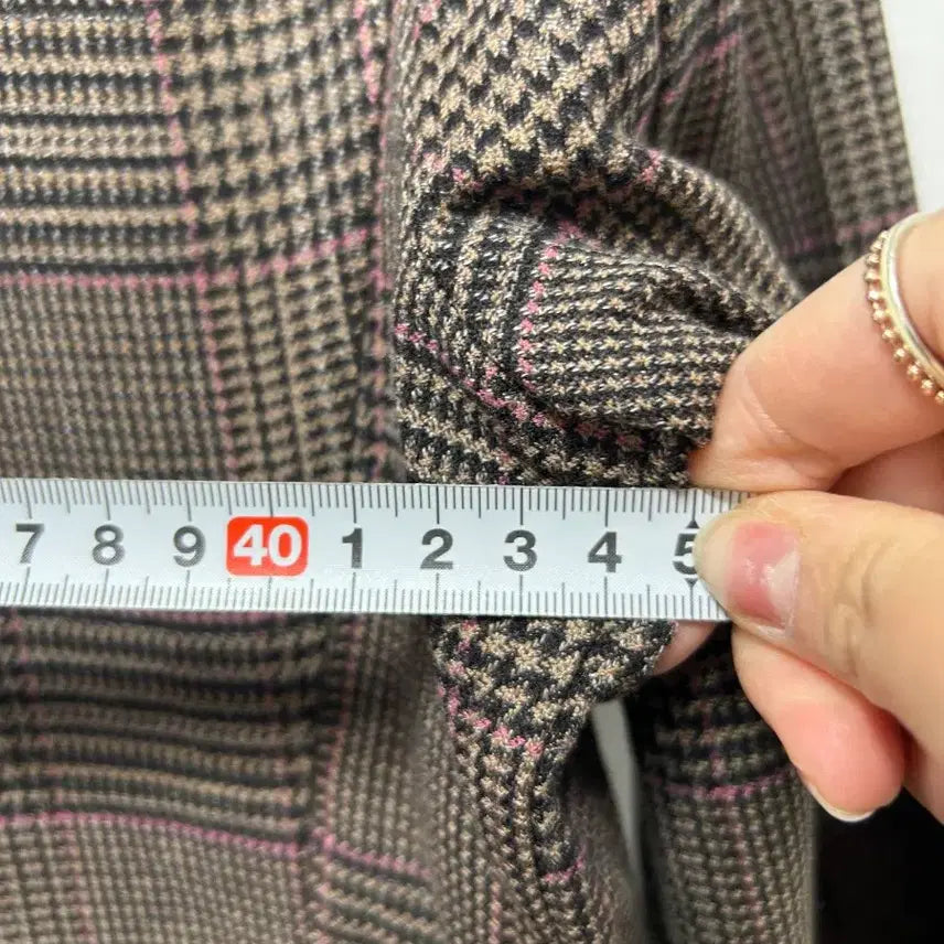 [BUNJANG] Seconds Long Coat Brown 55 / seconds 체크 롱 코트 브라운 55 새상품 롱