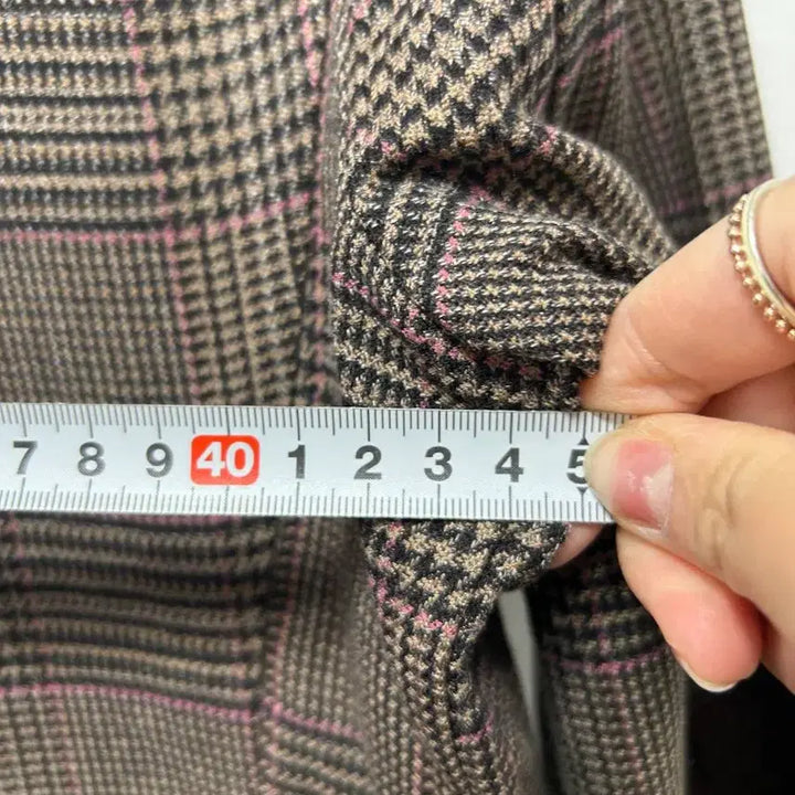 [BUNJANG] Seconds Long Coat Brown 55 / seconds 체크 롱 코트 브라운 55 새상품 롱