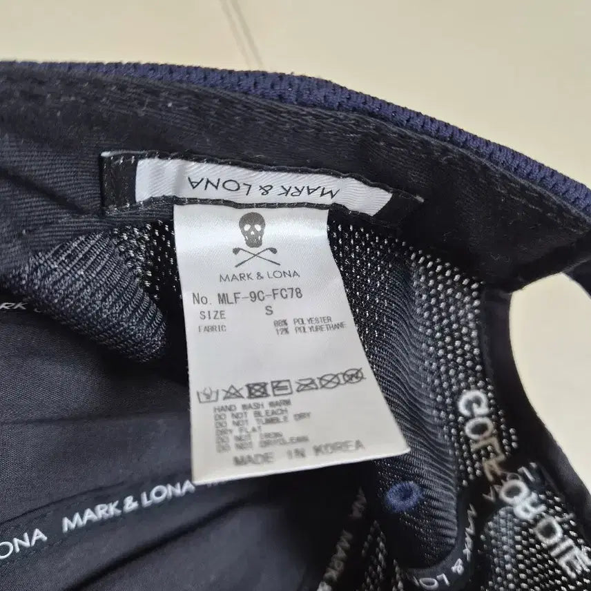 [BUNJANG] Mark &amp; Lona Skull Navy Ball Cap / 마크앤로나 해골 네이비 볼캡
