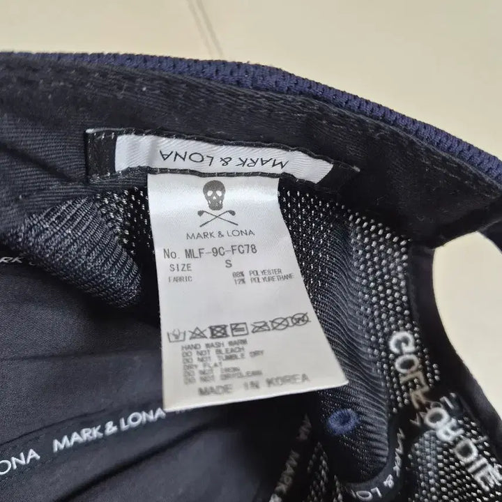 [BUNJANG] Mark &amp; Lona Skull Navy Ball Cap / 마크앤로나 해골 네이비 볼캡