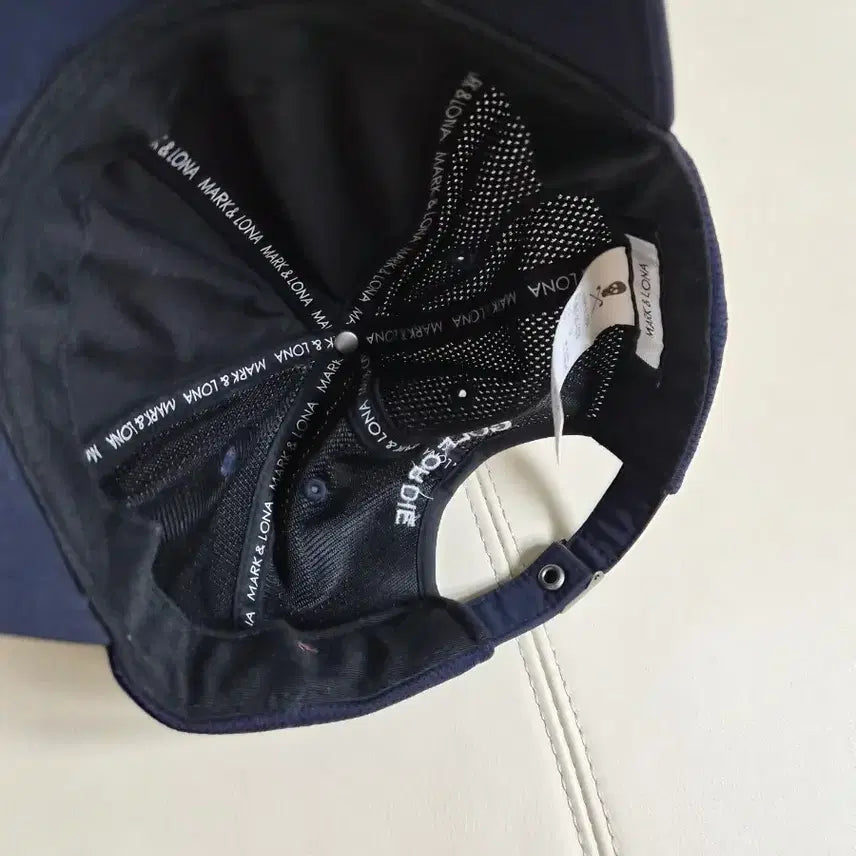 [BUNJANG] Mark &amp; Lona Skull Navy Ball Cap / 마크앤로나 해골 네이비 볼캡