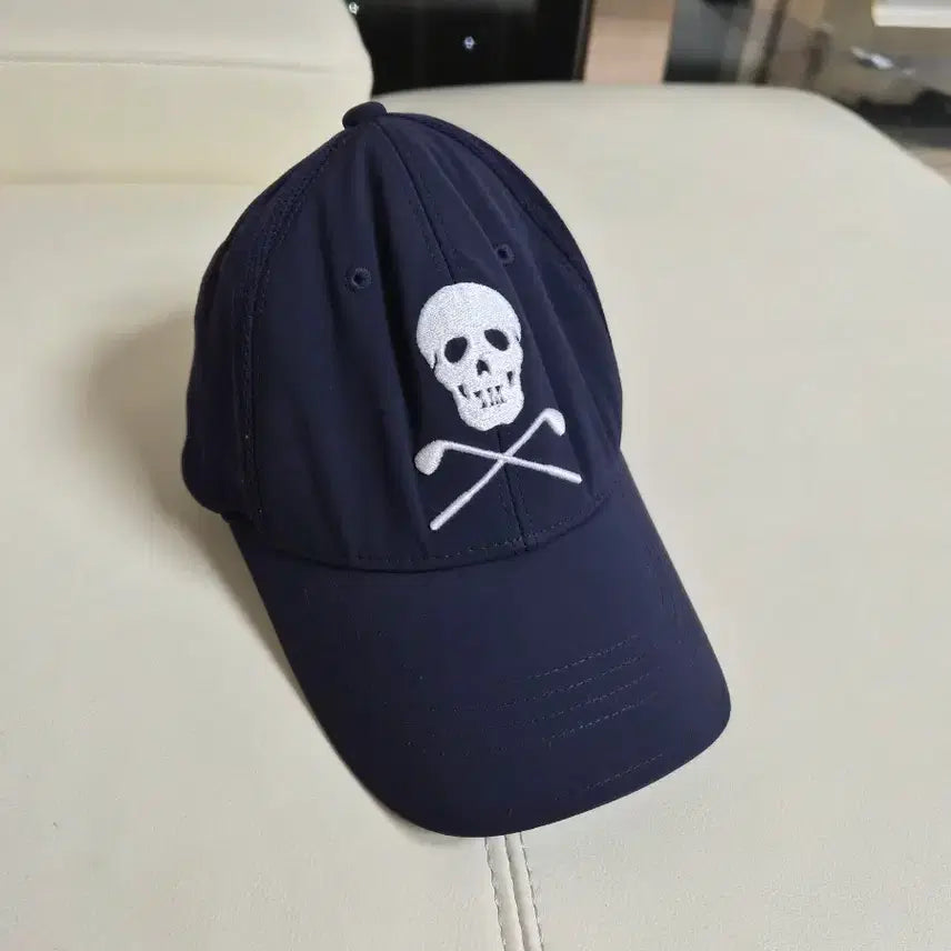 [BUNJANG] Mark &amp; Lona Skull Navy Ball Cap / 마크앤로나 해골 네이비 볼캡