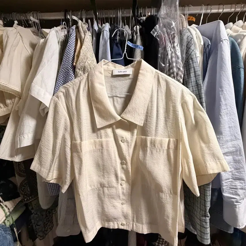 [BUNJANG] Kuho Plus Ivory Blouse Shirt / 구호플러스 블라우스 셔츠