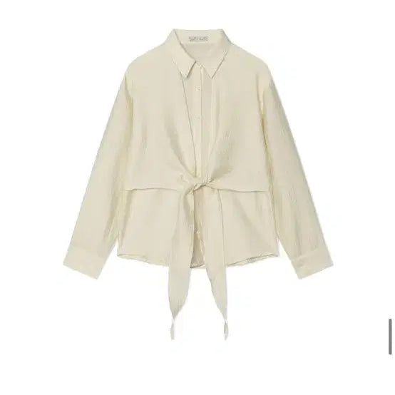 [BUNJANG] YuJe Wrap Blouse Ivory / <새상품> 유제 랩 블라우스 아이보리 판매합니다 12만원