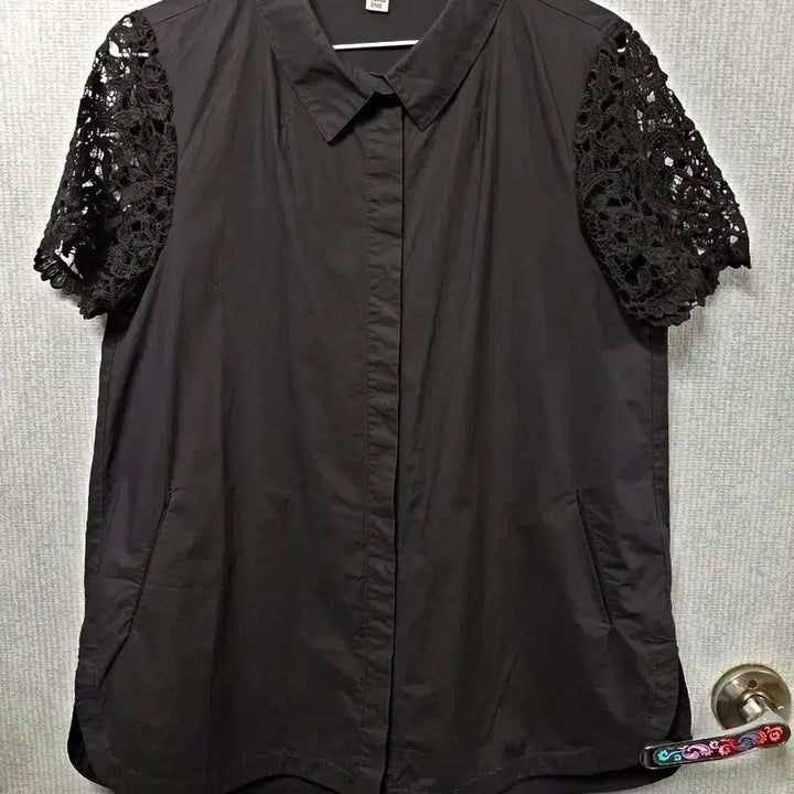 [BUNJANG] SJ WANI Lace Short Sleeve Blouse / SJ WANI 레이스 반팔 블라우스 블랙66
