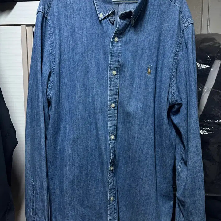 [SOLD OUT] 폴로 클래식핏 데님셔츠 XL