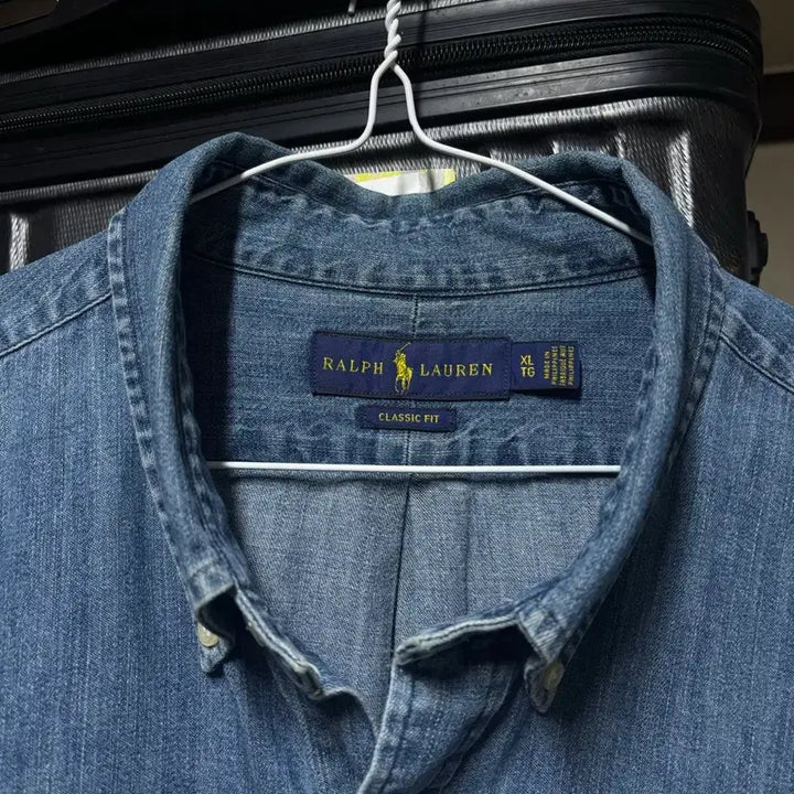 [SOLD OUT] 폴로 클래식핏 데님셔츠 XL