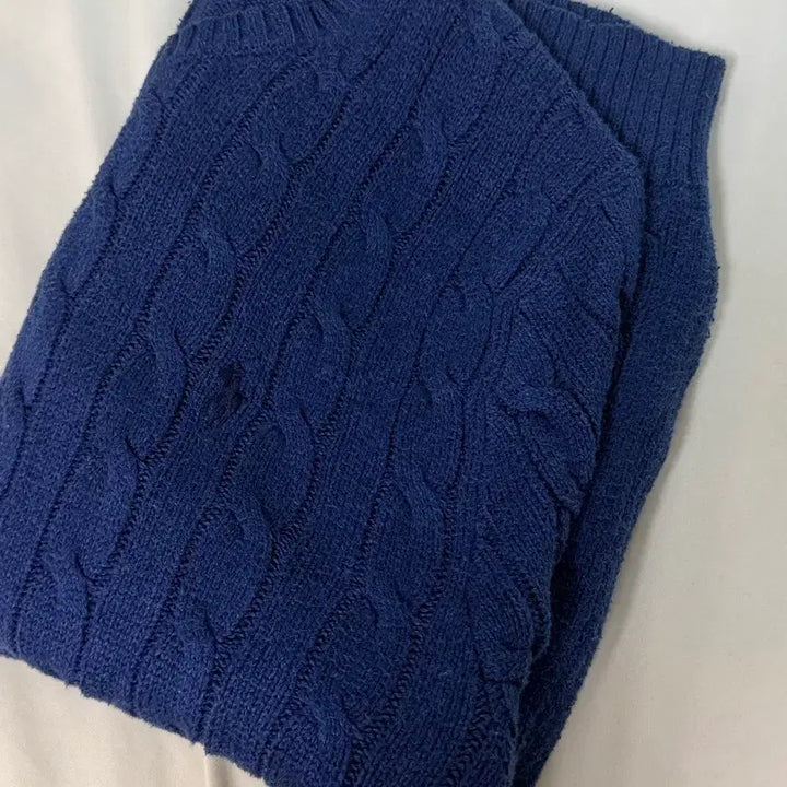 [BUNJANG] Polo Ralph Lauren Cable Knit Sweater - Navy / 폴로 랄프로렌 케이블 니트 네이비