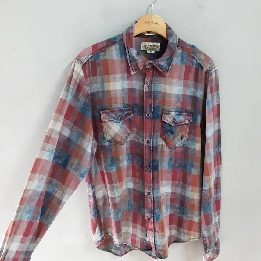 [BUNJANG] MCS Italian Checkered Shirt / 이탈리아 MCS 체크 셔츠 L