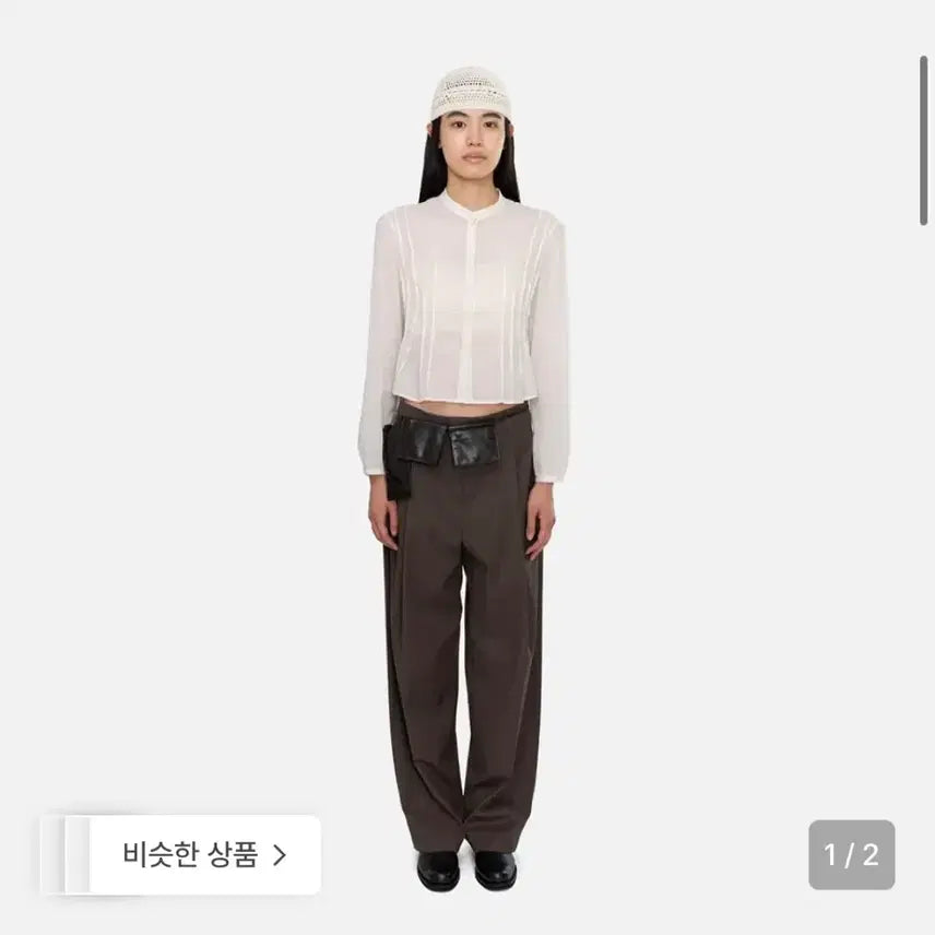 [SOLD OUT] 아모멘토 핀턱슬림셔츠