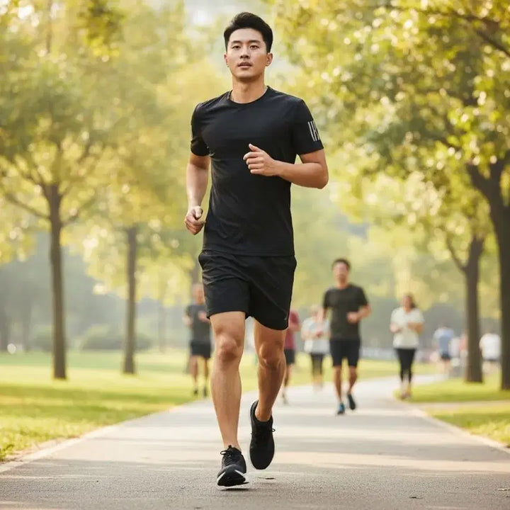 [BUNJANG] Valento Ice Mesh Short Sleeve T-Shirt / 발렌트로 아이스 반팔티