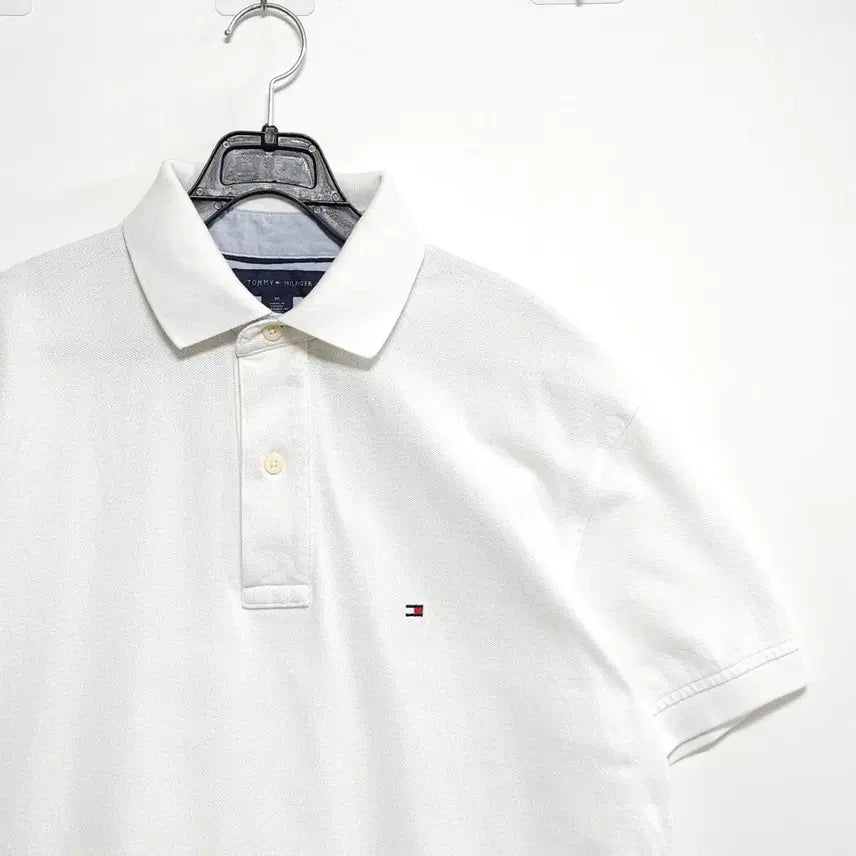 [SOLD OUT] 100~105사이즈 타미힐피거 반팔 카라티 화이트