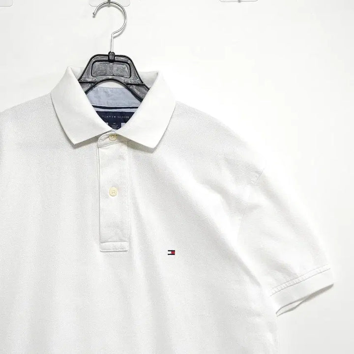 [SOLD OUT] 100~105사이즈 타미힐피거 반팔 카라티 화이트