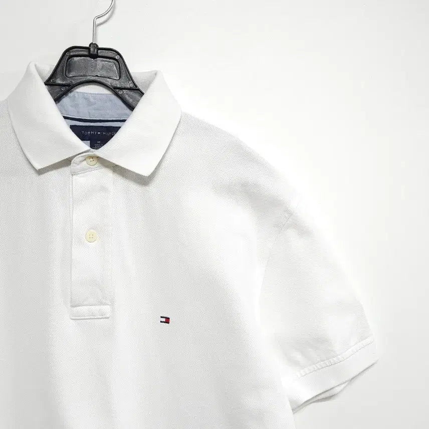 [SOLD OUT] 100~105사이즈 타미힐피거 반팔 카라티 화이트