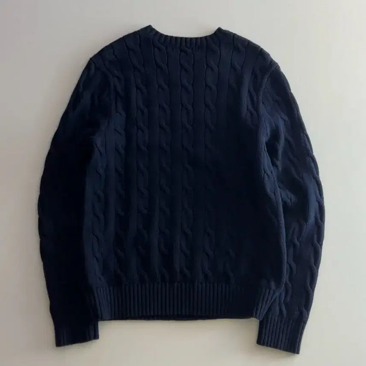 [BUNJANG] Polo Ralph Lauren Cable Knit Sweater / 폴로 랄프로렌 네이비 케이블 니트 M