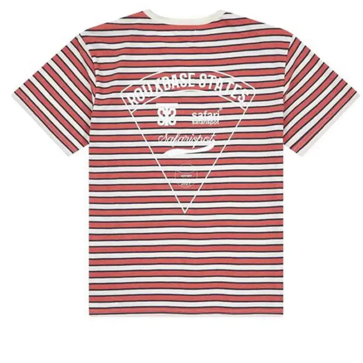 [SOLD OUT] 미개봉 새상품 사파리스팟 루베이스 스쿨잇더피자 스트라이프 반팔