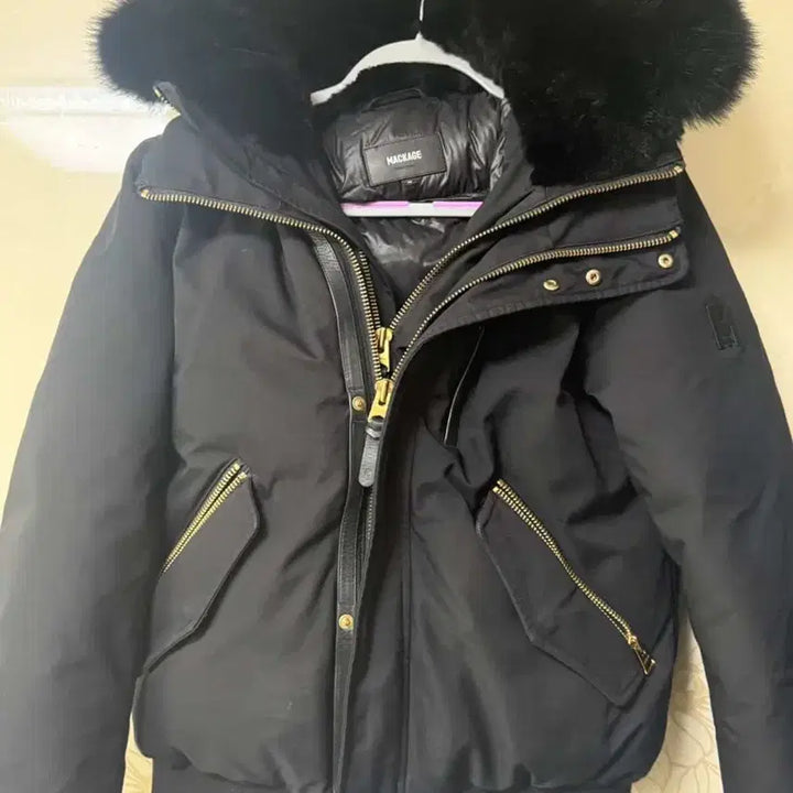 [BUNJANG] Mackage Gold Trim Padded Jacket 38 / 맥케이지 금장 패딩 38