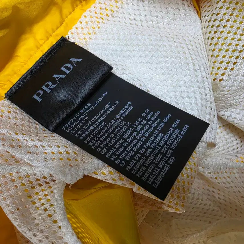 [BUNJANG] Prada Yellow Lightning Pattern Shorts / 프라다 옐로우 번개 패턴 쇼츠 반바지 공용 급매