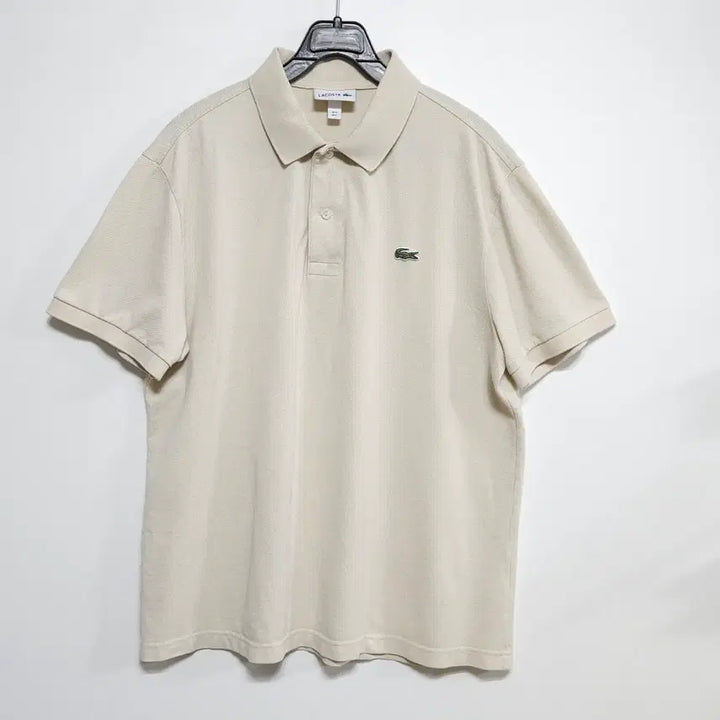 [SOLD OUT] 100사이즈 라코스테 반팔 카라티 아이보리 (FR5 / L)