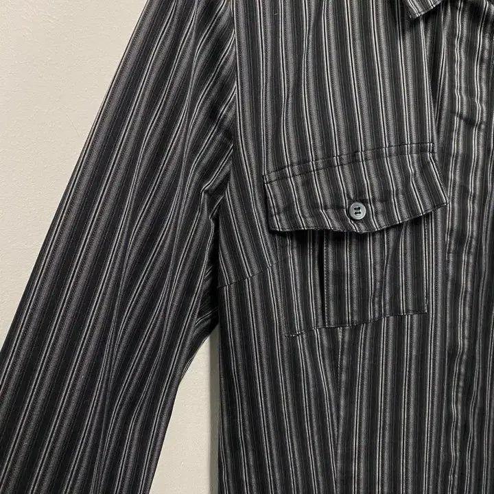 [BUNJANG] ENSUITE Striped Pocket Shirt / 빈티지 ENSUITE 스트라이프 포켓 셔츠