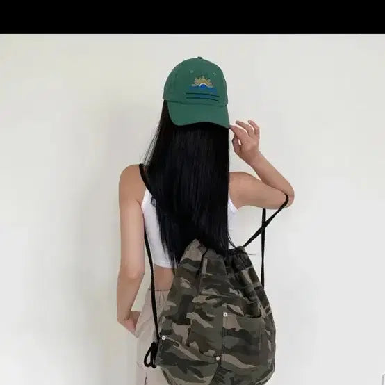 [BUNJANG] Ably Military String Bag / 에이블리 밀리터리 스트링백