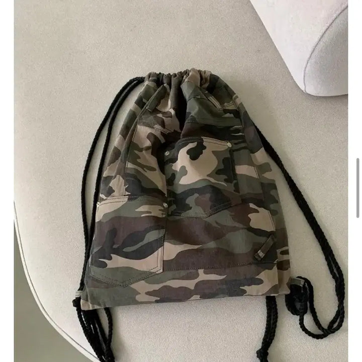 [BUNJANG] Ably Military String Bag / 에이블리 밀리터리 스트링백