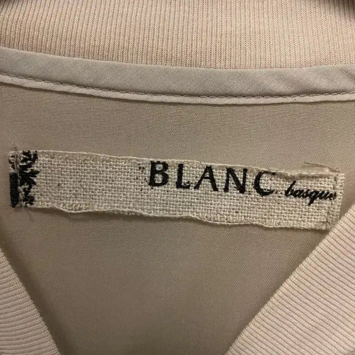 [BUNJANG] BLANC Cotton Linen Blouson Jacket / 빈티지 BLANC 코튼 리넨 페브릭 루즈핏 블루종