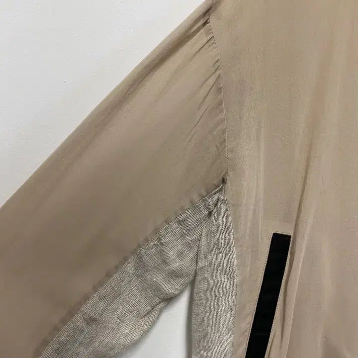 [BUNJANG] BLANC Cotton Linen Blouson Jacket / 빈티지 BLANC 코튼 리넨 페브릭 루즈핏 블루종