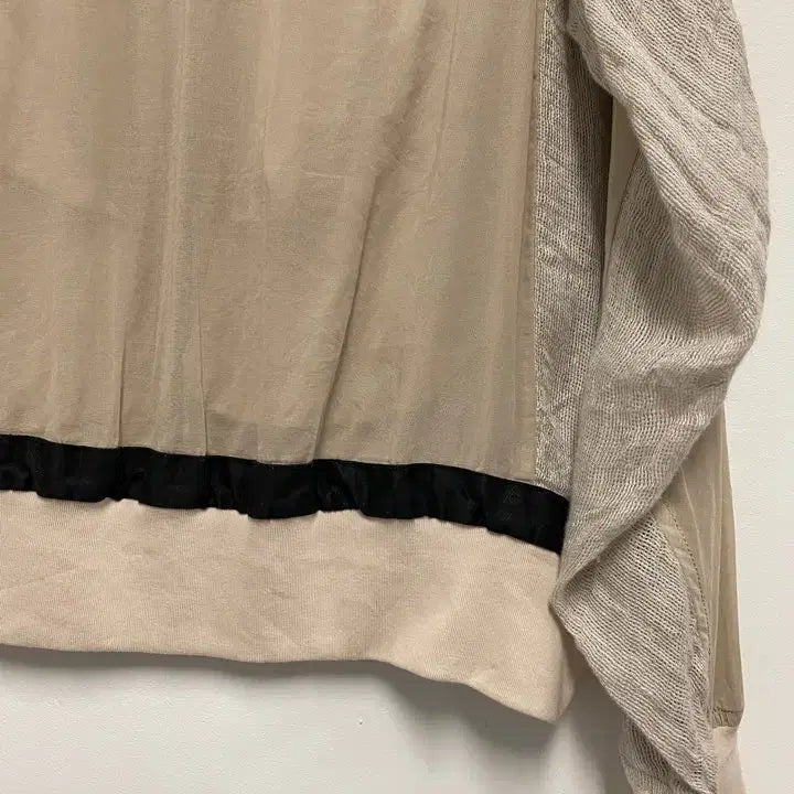[BUNJANG] BLANC Cotton Linen Blouson Jacket / 빈티지 BLANC 코튼 리넨 페브릭 루즈핏 블루종