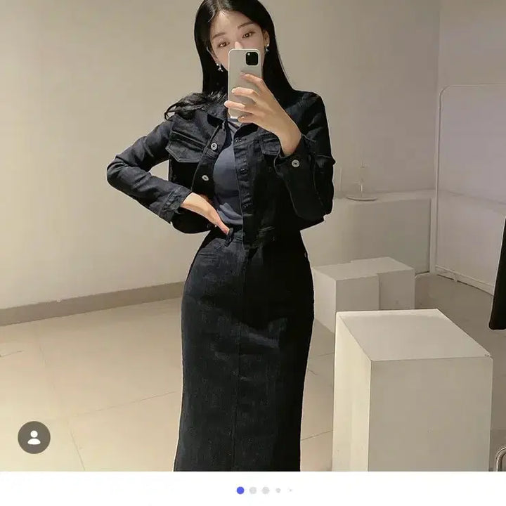 [SOLD OUT] 청자켓 스커트 셋업 오브 렌느 새상품