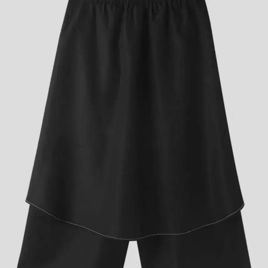 [SOLD OUT] 페이크 투피스 비대칭히피 와이드 레그 바지(XXL)