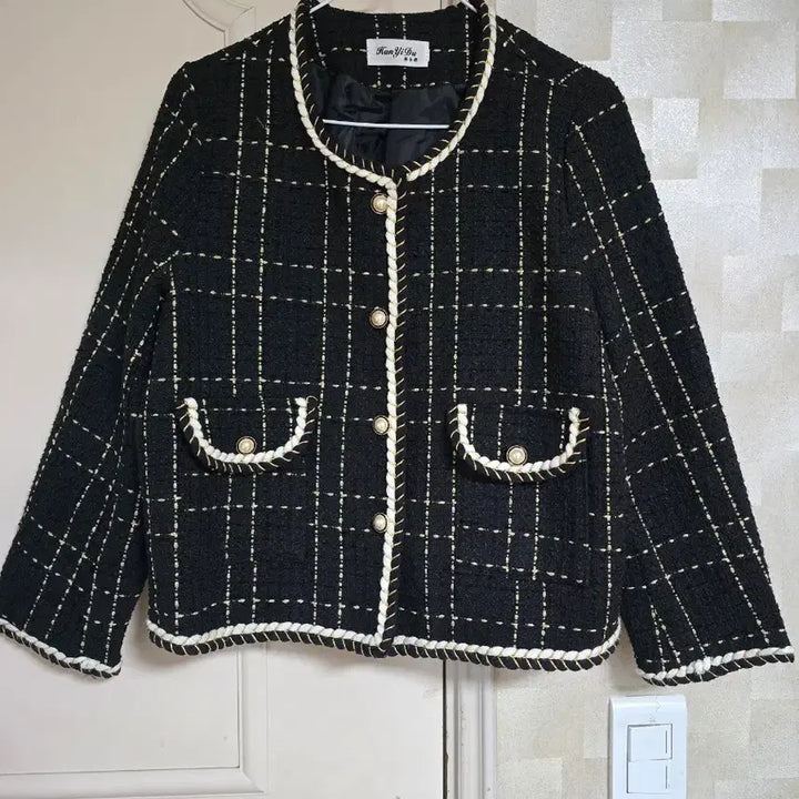 [BUNJANG] HanYiYu Tweed Jacket Black / HanYiYu 트위드 자켓 블랙