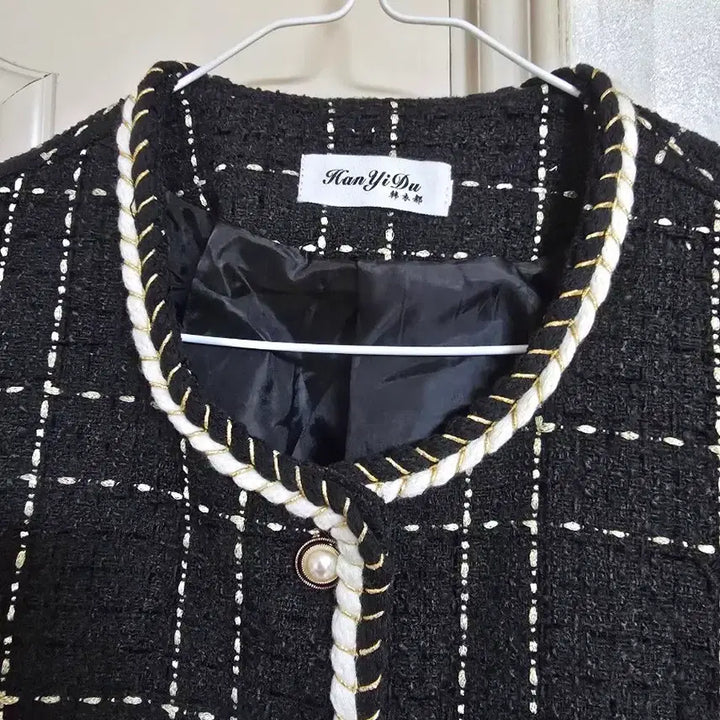 [BUNJANG] HanYiYu Tweed Jacket Black / HanYiYu 트위드 자켓 블랙