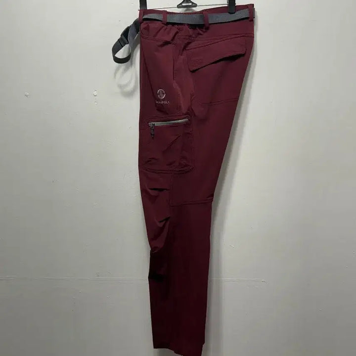 [BUNJANG] Beanpole Cargo Pants Men Wine Color Belt Set / 36 빈폴 카고바지 남성  와인색 벨트 세트