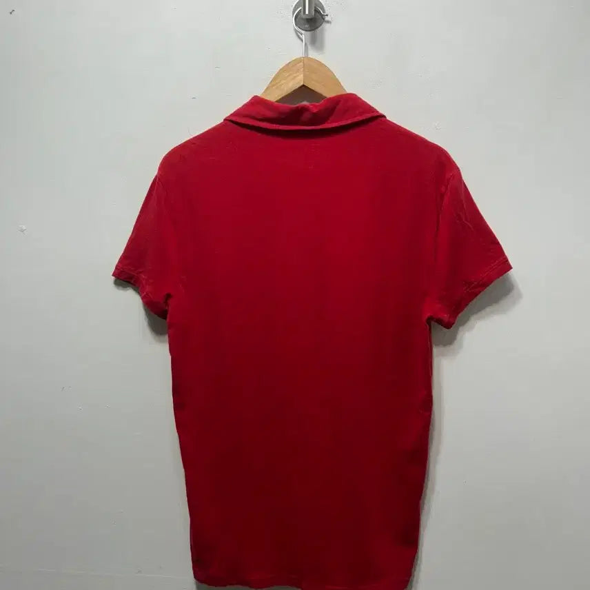 [BUNJANG] Calvin Klein Red Short Sleeve Polo Shirt M / 캘빈클라인 레드 반팔 폴로 티셔츠 M