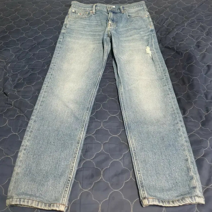 [BUNJANG] Tommy Jeans Relaxed Crop Stretch Washed Denim Pants Indigo / 타미진스 릴렉스드 크롭 스트레치 워싱 데님팬츠 인디고 (28)