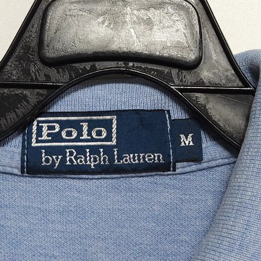 [BUNJANG] Polo Ralph Lauren Long Sleeve Polo Shirt Light Blue / 90~95 폴로 랄프로렌 롱슬리브 카라티 연블루 (00s 국내출시)